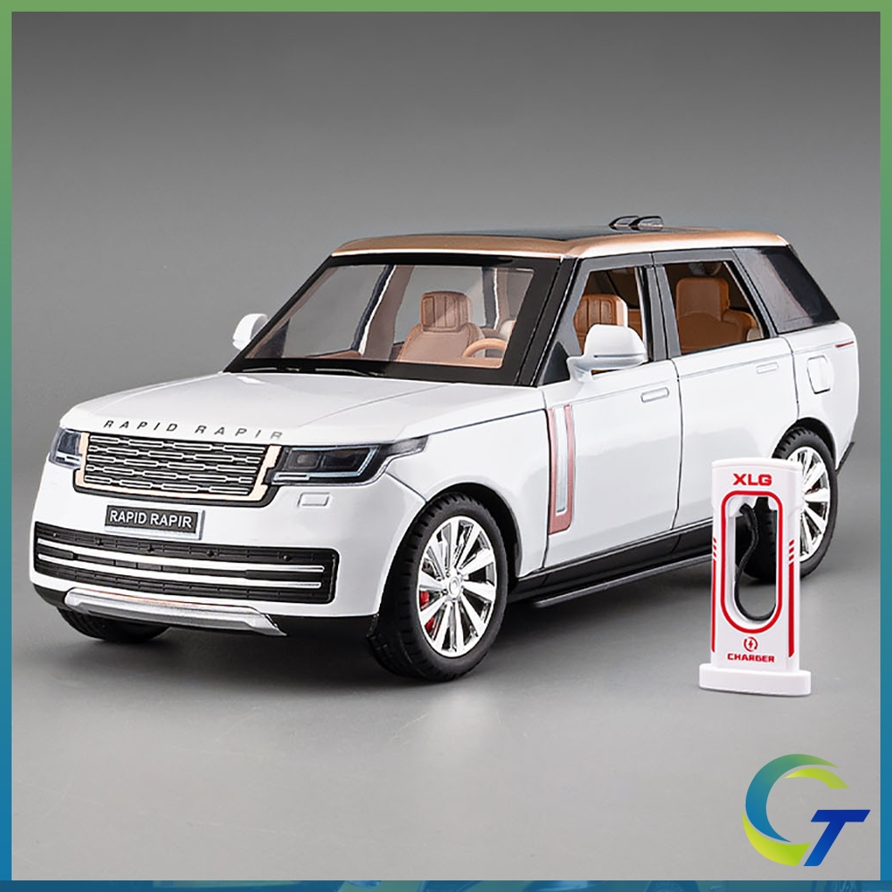 1:24 Range Rover SUV Alloy Car Model Light & Sound Effect Diecast Car ...