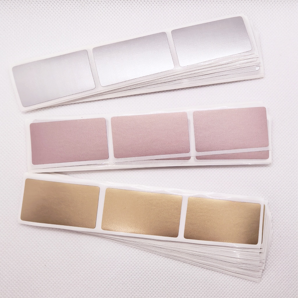 100pcs 42x23mm Gold Silver Scratching Card Sticker DIY Scratch Off ...