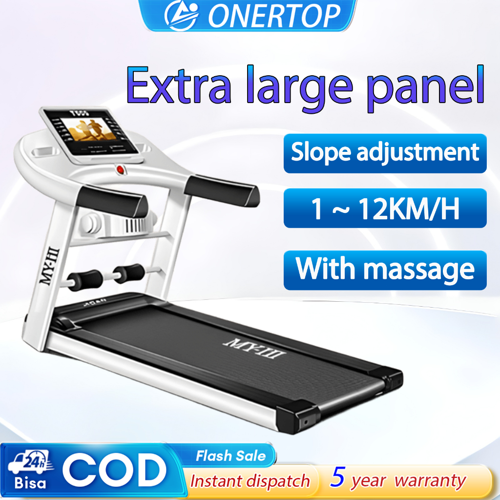 Electric treadmill Home multifunctional adjustable incline foldable with  massager