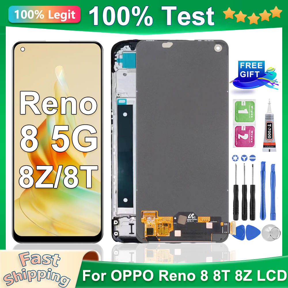 For OPPO Reno 8 4G 5G / 8T 4G / 8Z 5G LCD Display CPH2461 CPH2359 ...