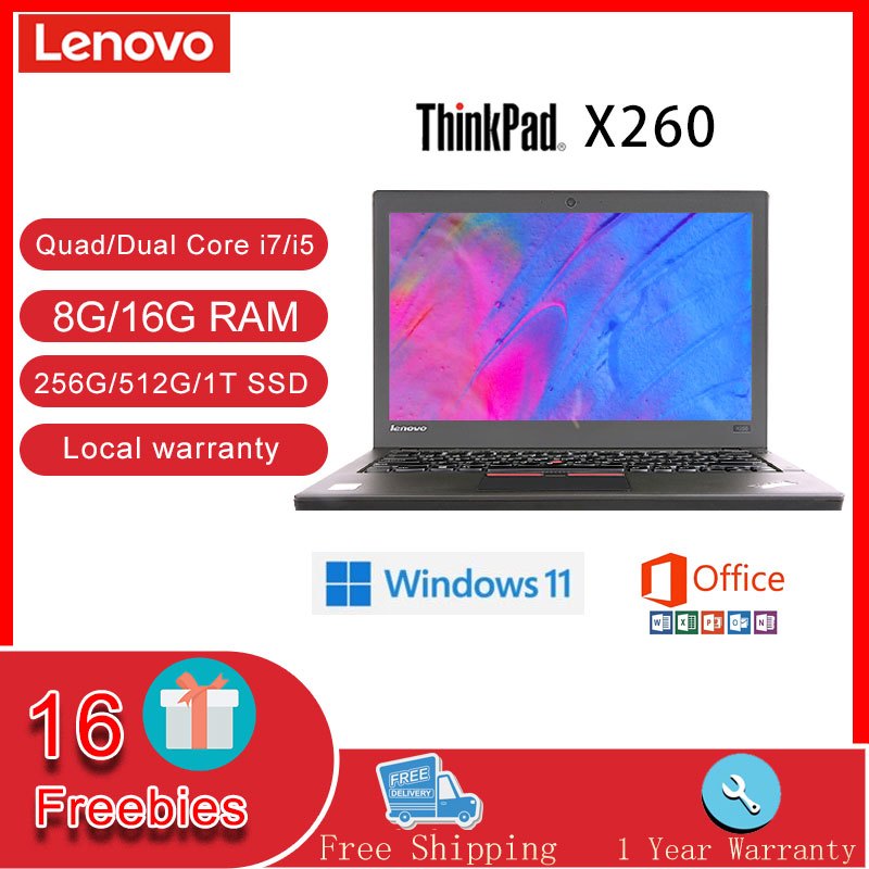 Lenovo ThinkPad X260 laptop Intel Quad/Dual-Core i7/i5-6600u/6500u