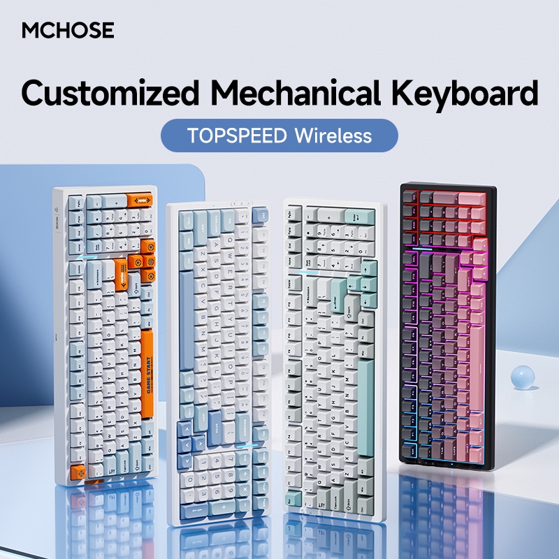 Mechanical Keyboard Mchose G98Pro Three Mode Wireless Keyboard Hot ...