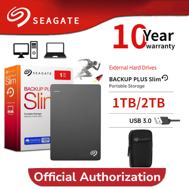 Seagate Original 1TB 2TB External hard drive One Touch with