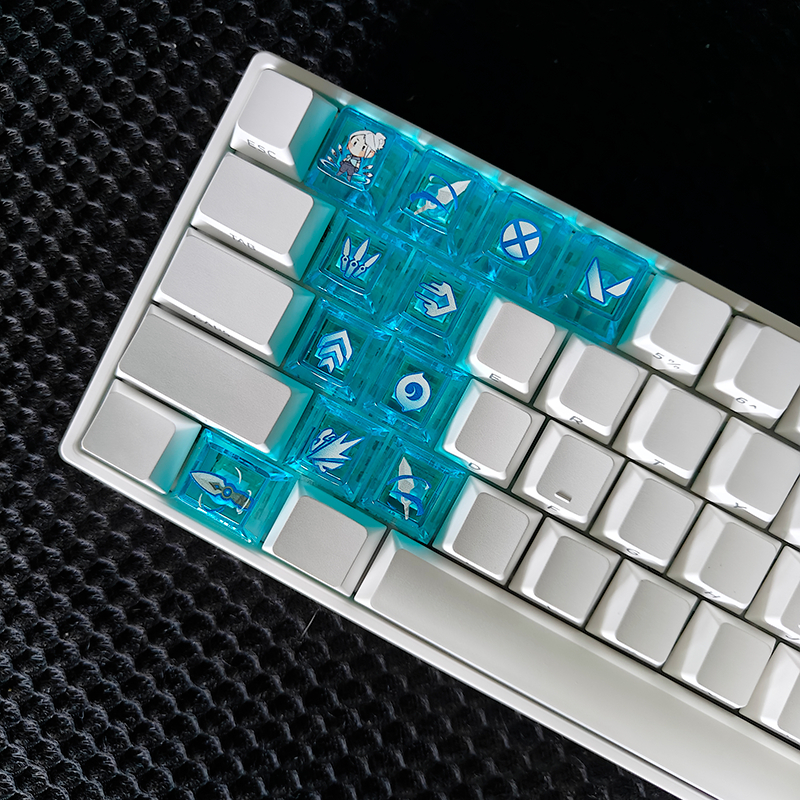 VALORANT Transparent Keycaps Agent Skills SET PC Material For ...