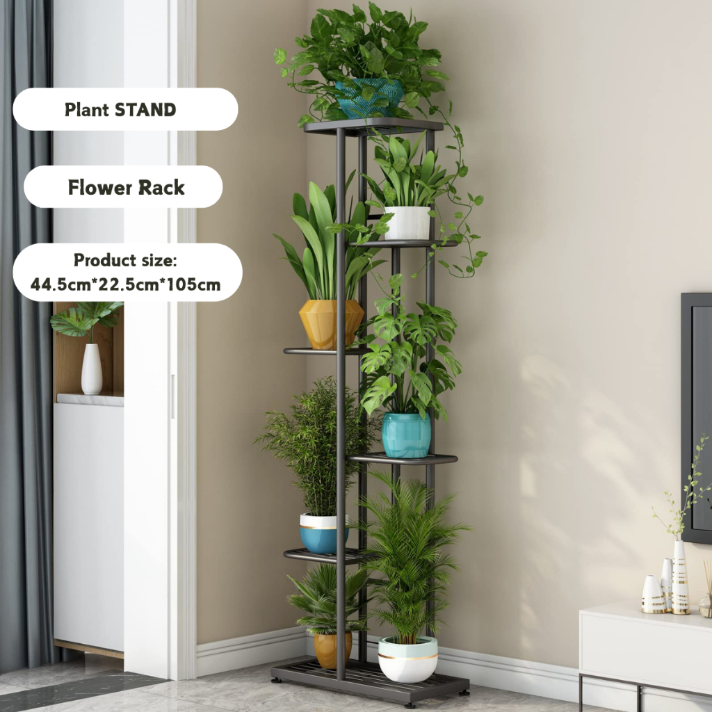 Multiple -Level Plant Stand Outdoor Metal Plant Rack Flower Pot For ...