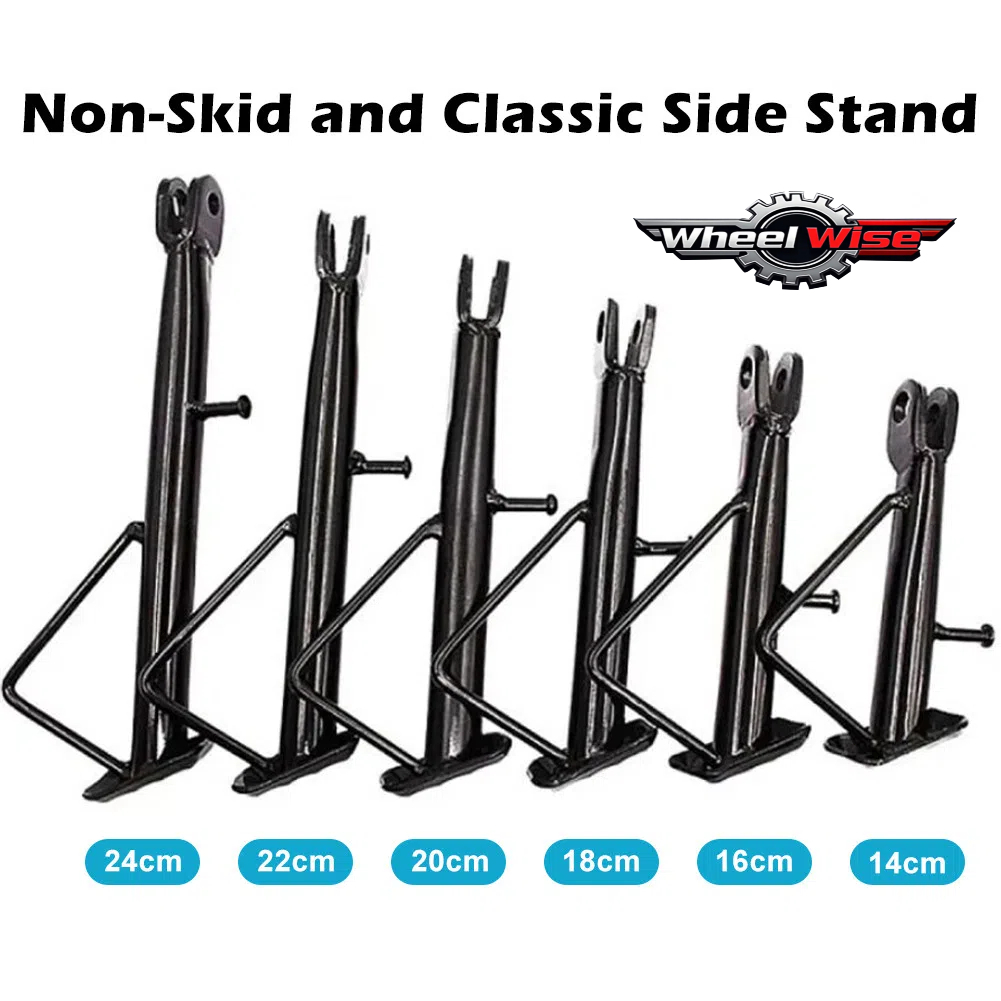 Universal Classic Side Stand and Heavy Duty Motorcycle non-skid for ...