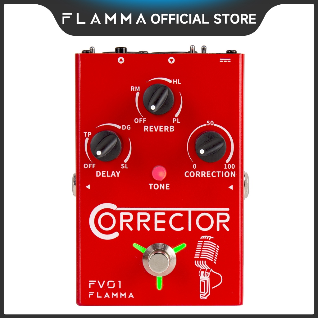 FLAMMA FV01 Vocal Effects Processor Pitch Correction with Delay Reverb ...