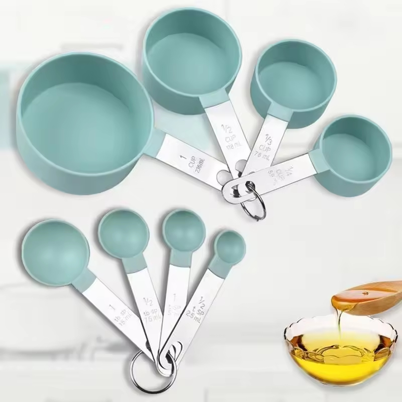 Measuring Cup Measuring Spoon Set with Stainless Steel Handle and Scale ...