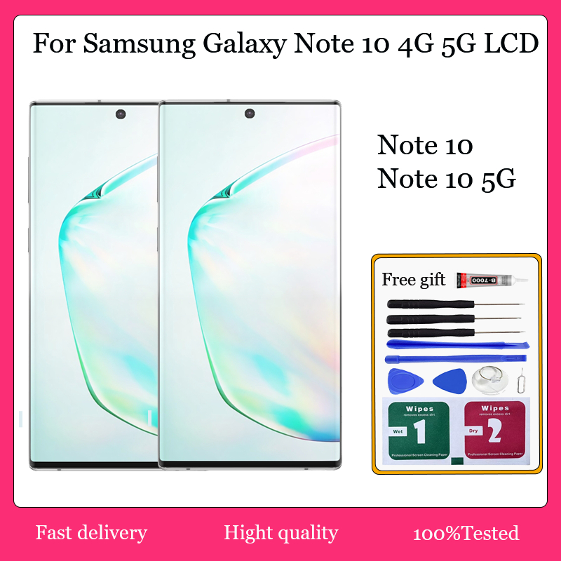 Original AMOLED For Samsung Galaxy Note 10 4G 5G LCD Display Touch ...
