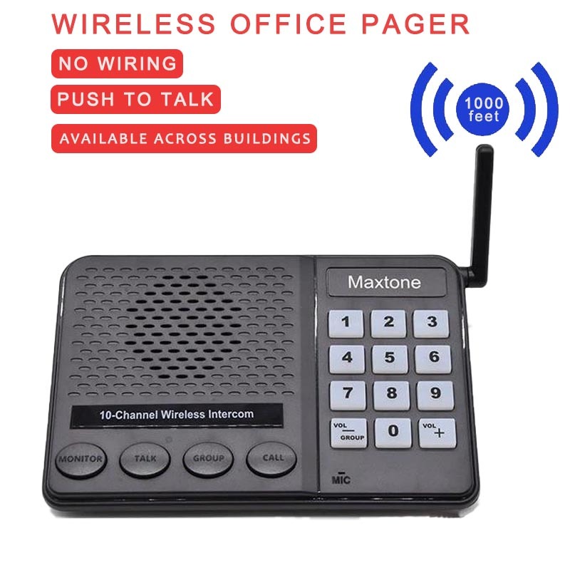 Full Duplex Wireless Intercom System, Two -Way Communication for Home ...