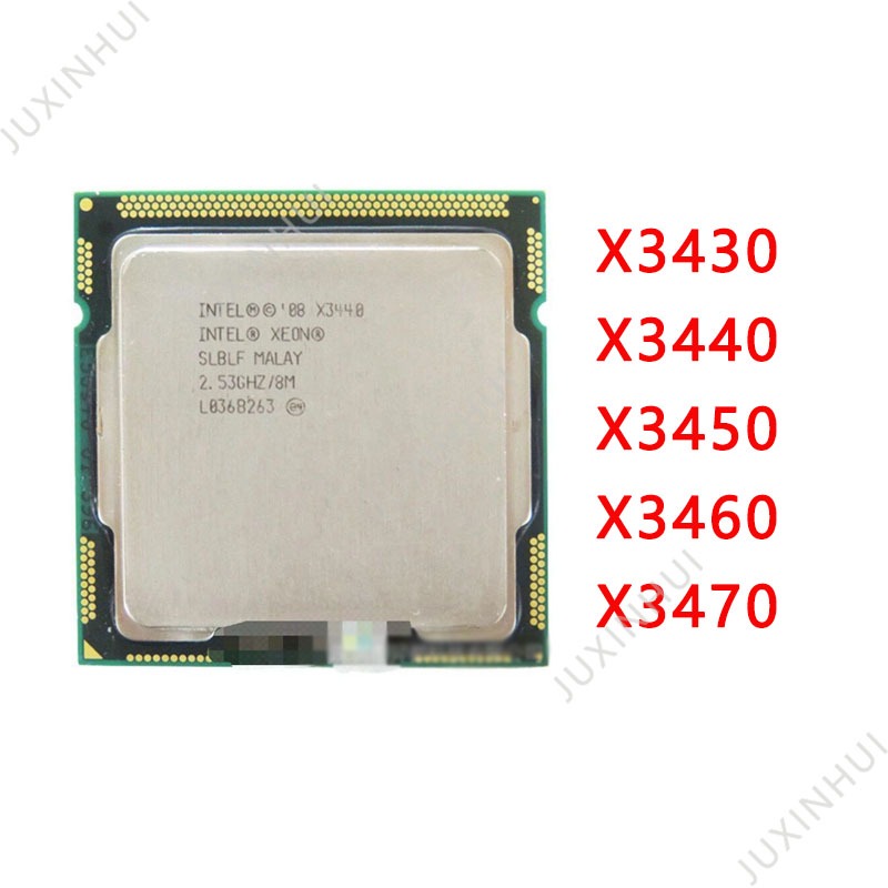 Intel Xeon X3440 CPU 1156 pin X3430 X3450 X3460 X3470 X3480 quad