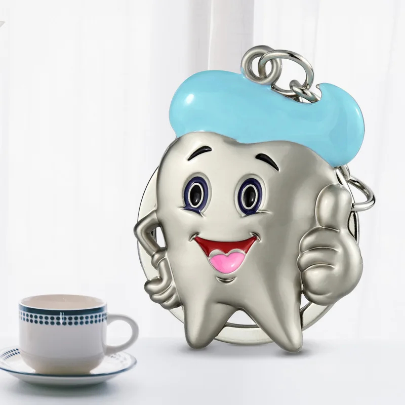 Tooth Keychain Dentist Charm Keychain Dentist Gift Dental Hygiene ...