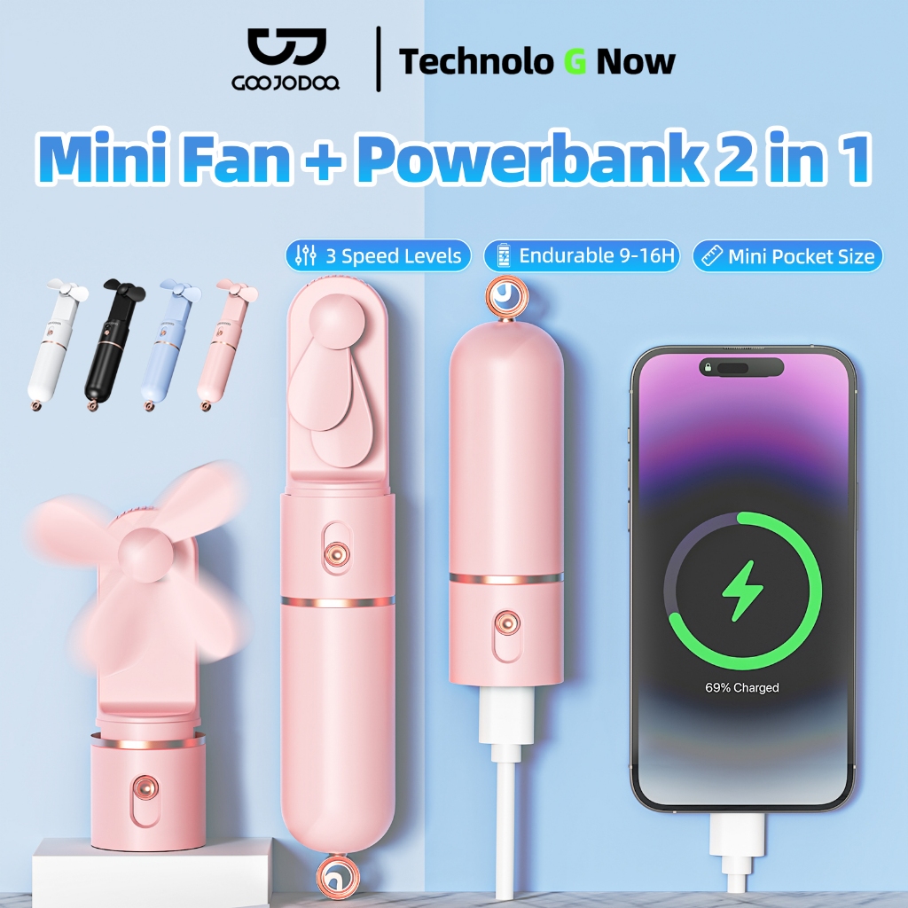 goojodoq mini fan - Best Prices and Online Promos - Jun 2026 | Shopee ...