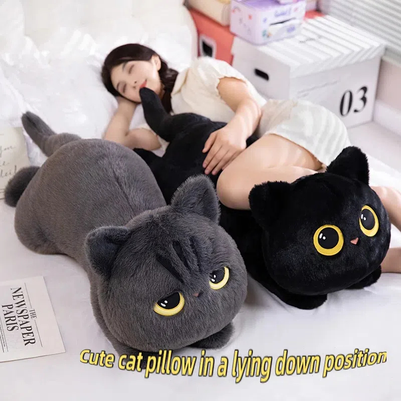 creative-cartoon-black-cat-plush-doll-lying-down-stuffed-animal-toy