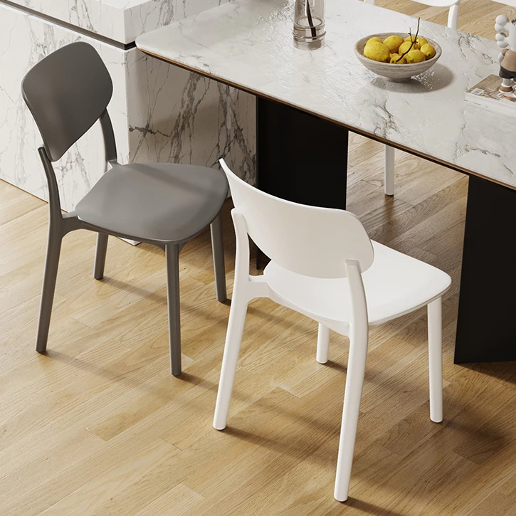 Nordic Dining Chairs Stackable Study Chair Furniture Coffee Chair High ...