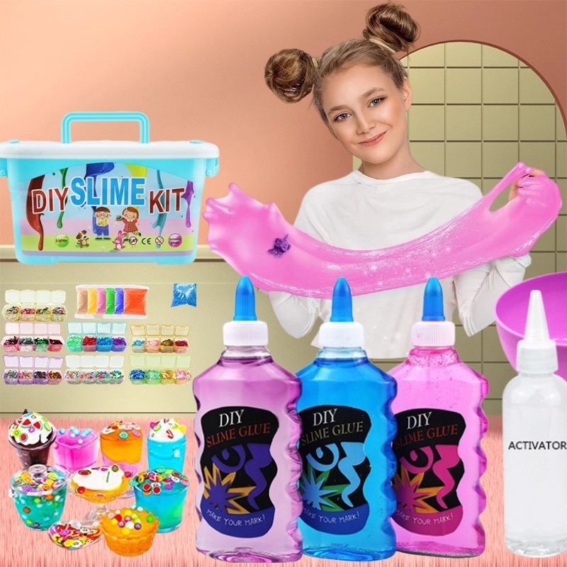 Homemade Slime Slime DIY Kit Slime Toys Playset For Kids Slime Factory ...