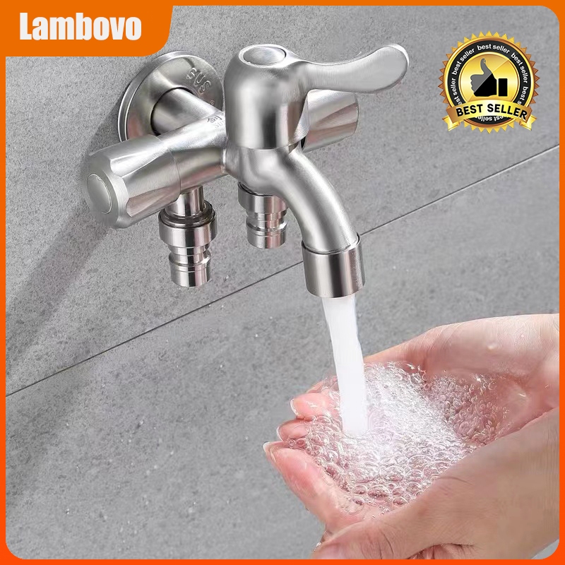 SUS304 Faucet Three Tap Multifunctional Stainless Steel Faucet Three ...