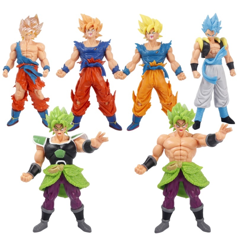 17-18CM AnimeDragon Ball Z Super Saiyan Son Goku Broly Vegeta Anime ...