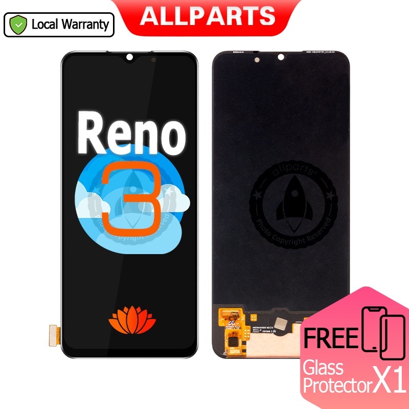 Allparts Display For Oppo Reno 3 Lcd Touch Screen Digitizer Replacement ...