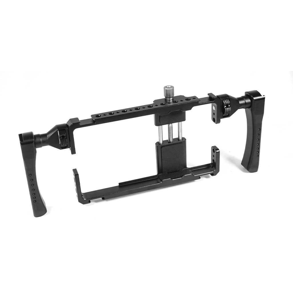 XT-XINTE Phone Cage Video Rig with Dual Handle Cold Shoe Mount for ...