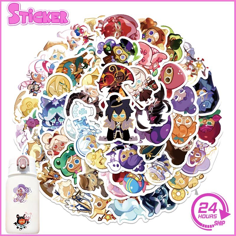 100Pcs Funny Cookie Run Kingdom Stickers For Kids Cute Cartoon ...
