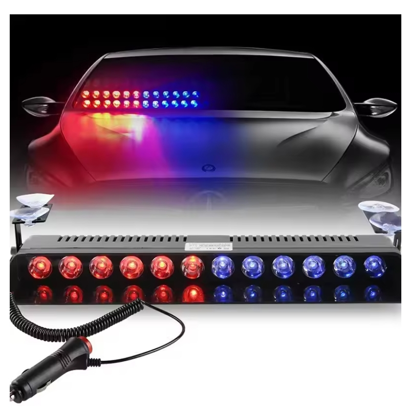 12 LED Car Strobe Light Flash Warning Signal Beacon Police Fireman ...