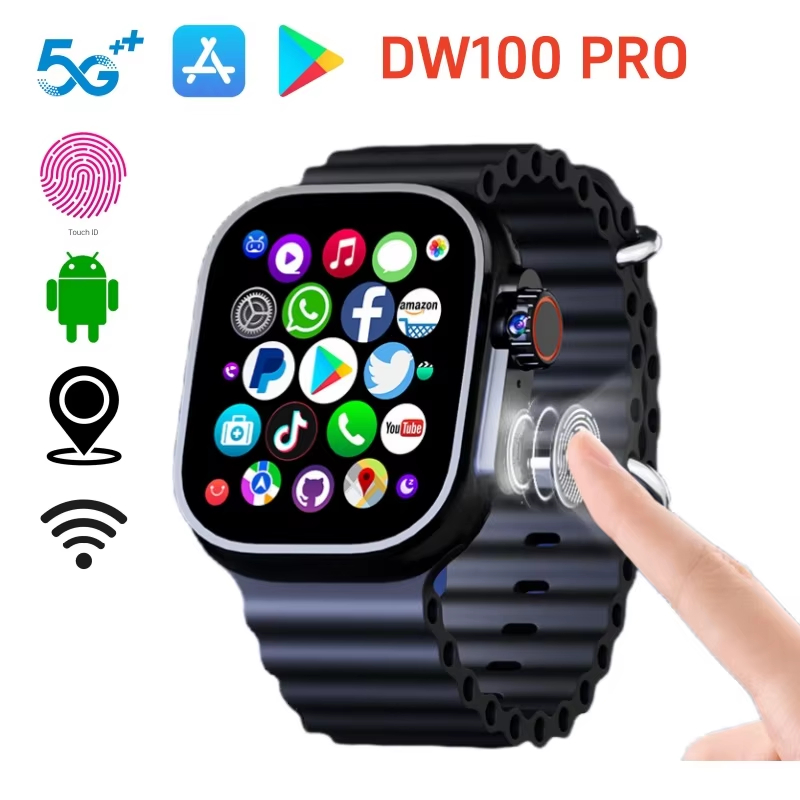DW100 PRO+ SmartWatch 4G/5G Android OS GPS AMOLED Smart
