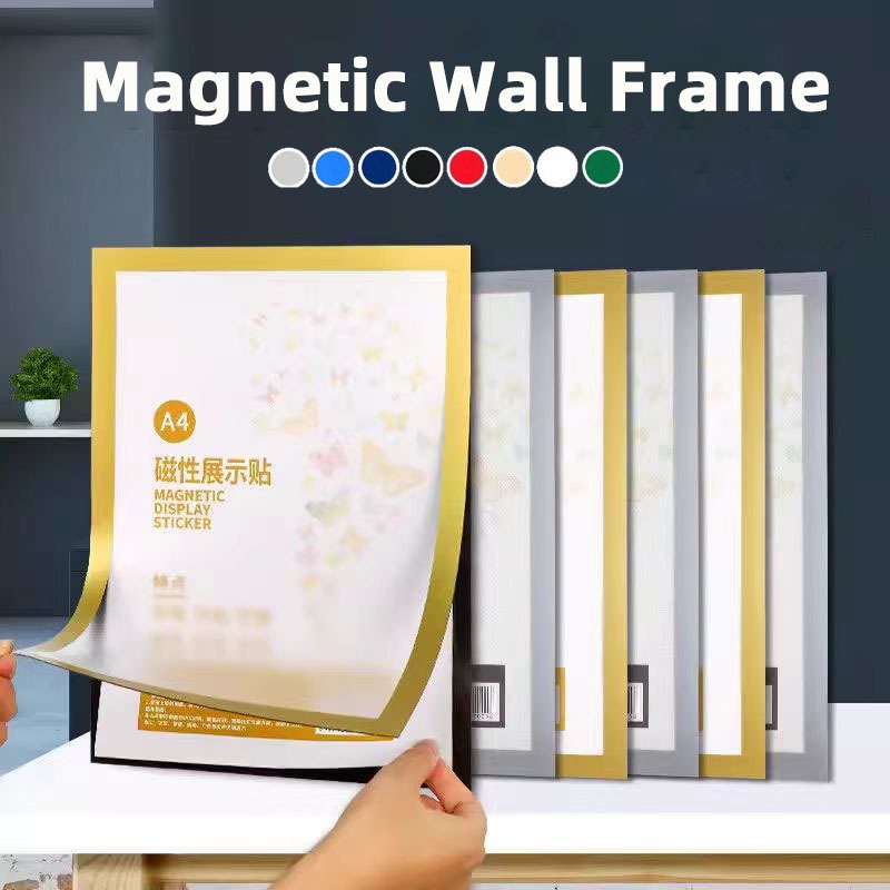 A4/A5/A6/A3 Magnetic Picture Frame Photo Certificate Framework Wall ...