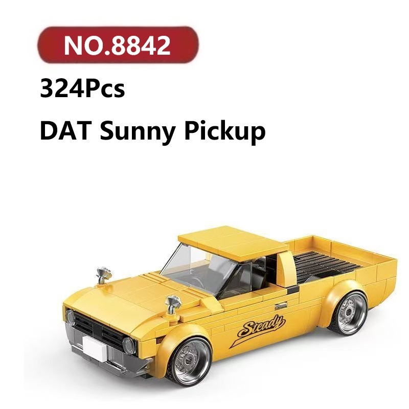DAT Sunny Pickup Dustproof Box Building Blocks 324 Pcs PB Car Bricks ...