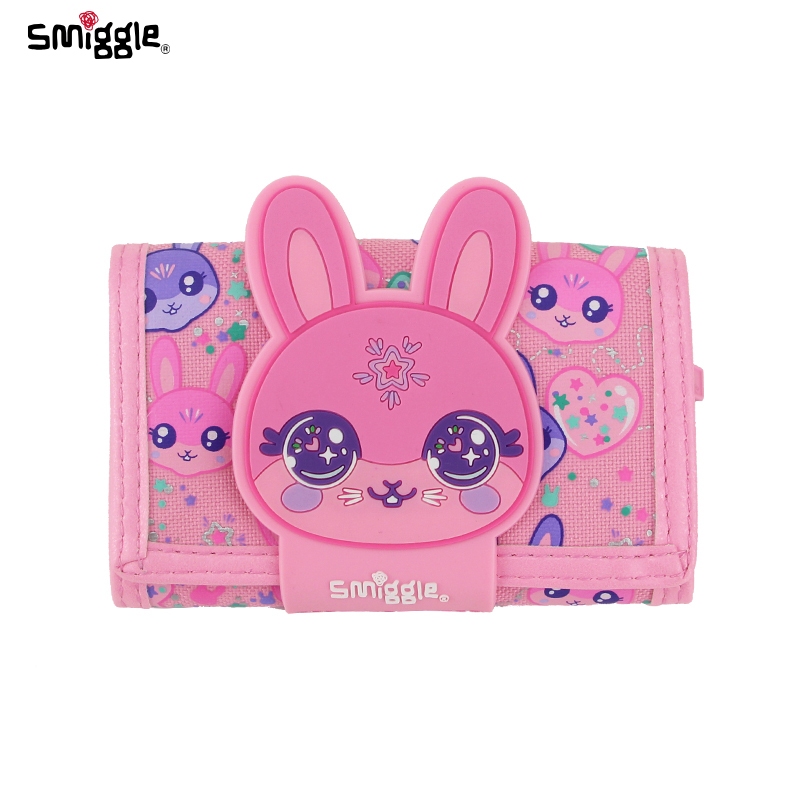 Smiggle Australia 2025 New Design Kawaii Pink Rabbit Wallet 5 Inch Cute ...