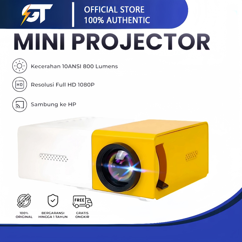 Mini Projector YG300 Portable LED Mini Projector hp Mini Home Theater ...