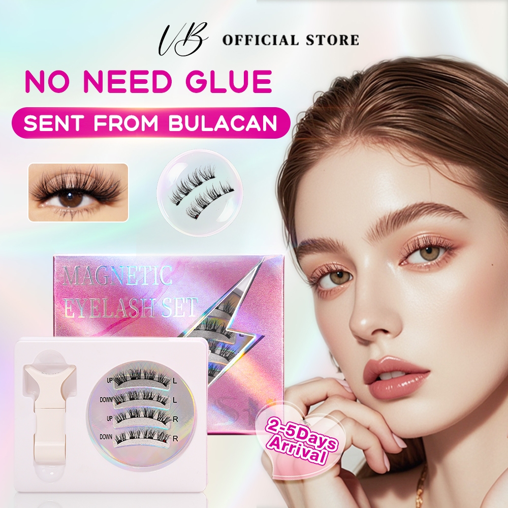 VB Magnetic False eyelashes With Clip Reusable Waterproof Eyelash ...
