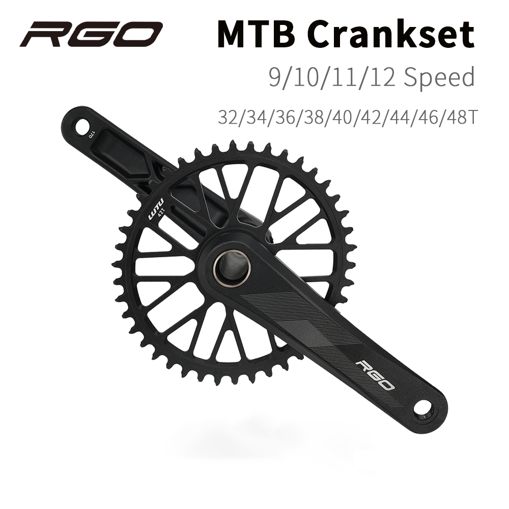 RGO Bicycle Crankset 9/10/11/12 Speed 170mm GXP MTB Bike Crank 32/34/36 ...