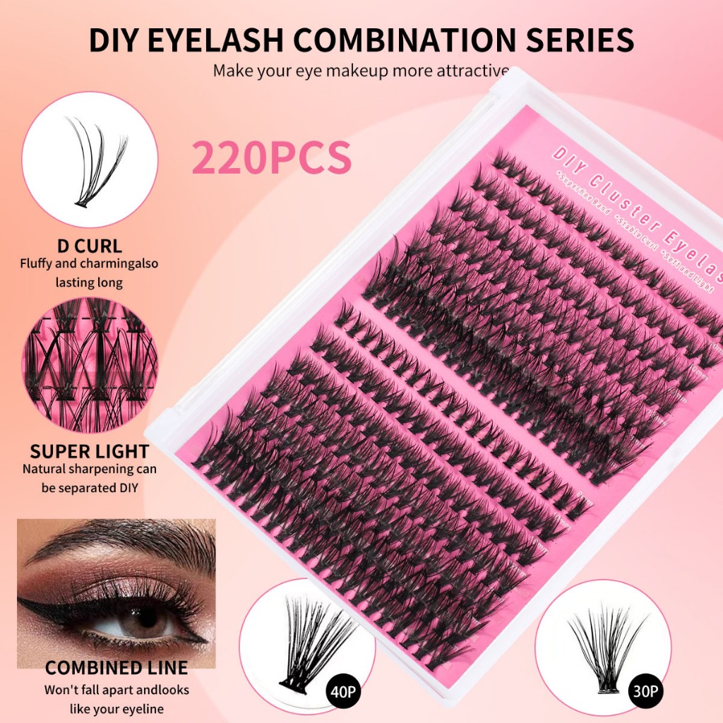 HeatBond Eyelash Extension 30D 40D Lashes Eye Fake Eyelashes 14 Stack ...