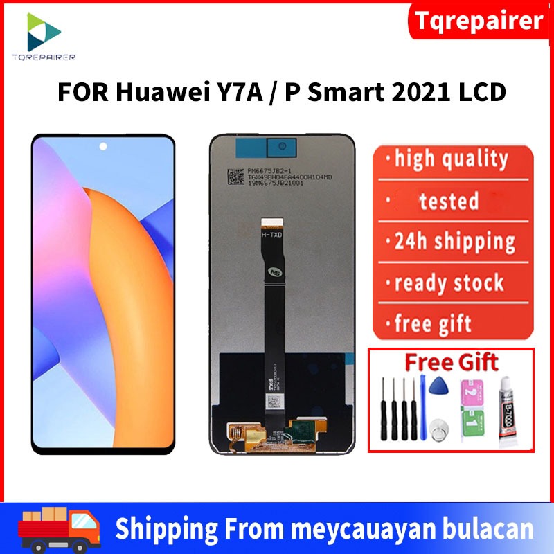 DISPLAY LCD TOUCH SCREEN HUAWEI P SMART 2021 Y7A HONOR 10X LITE NERO SCHERMO