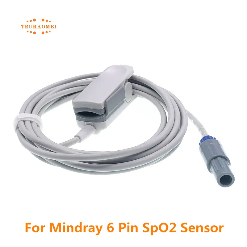For Mindray 6 Pin SpO2 Sensor PM7000 PM8000 PM9000 MEC-1000 Patient ...