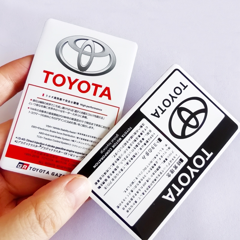 1 x Aluminum TRD TOYOTA Motorsports Racing Logo Car Auto Decorative ...