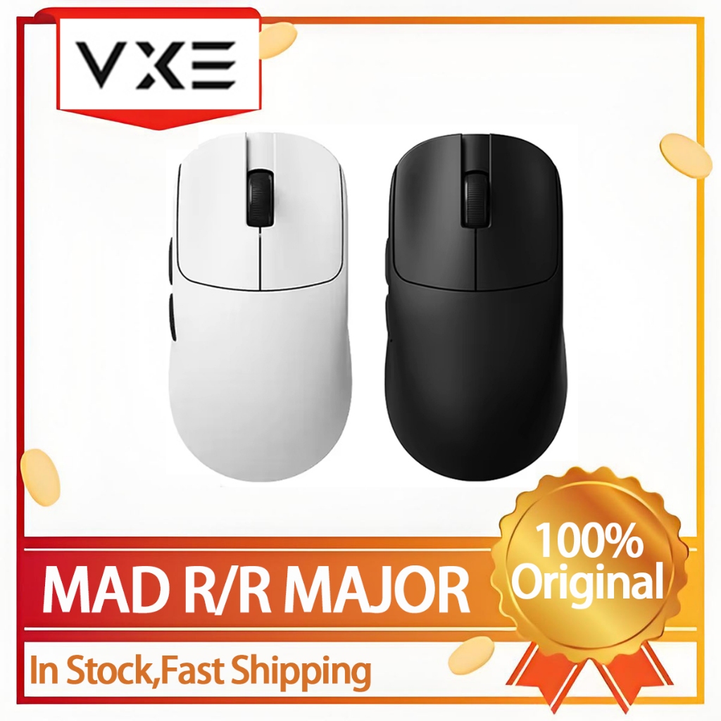 Original VXE MAD R/R MAJOR wireless gaming mouse dual-mode no hole ...