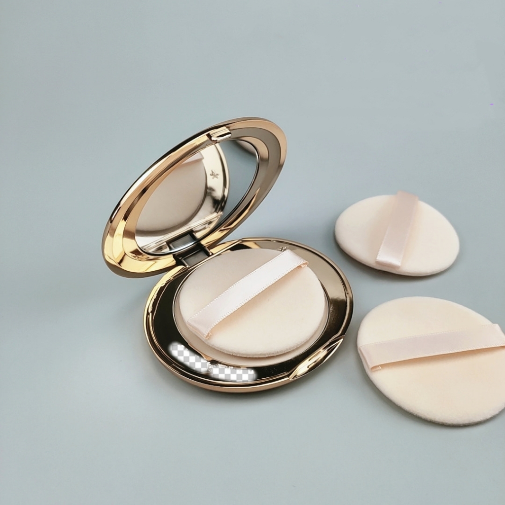 Round Powder Puff Marshmallow Ultra-Thin Flocking Loose Powder Setting ...