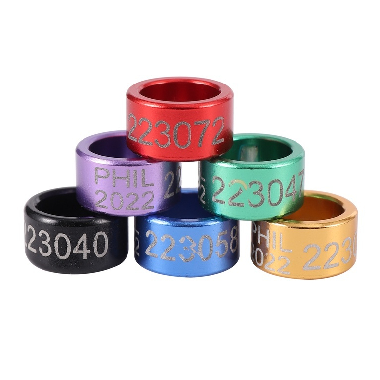 10 Pcs PHIL/PHA+2025/2026 Birds Aluminum foot rings 8mm &10mm Pigeons ...