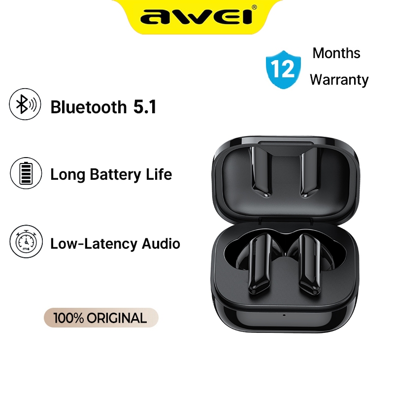 Awei T36 TWS Bluetooth Earbuds Deep Bass Long Standby Noise