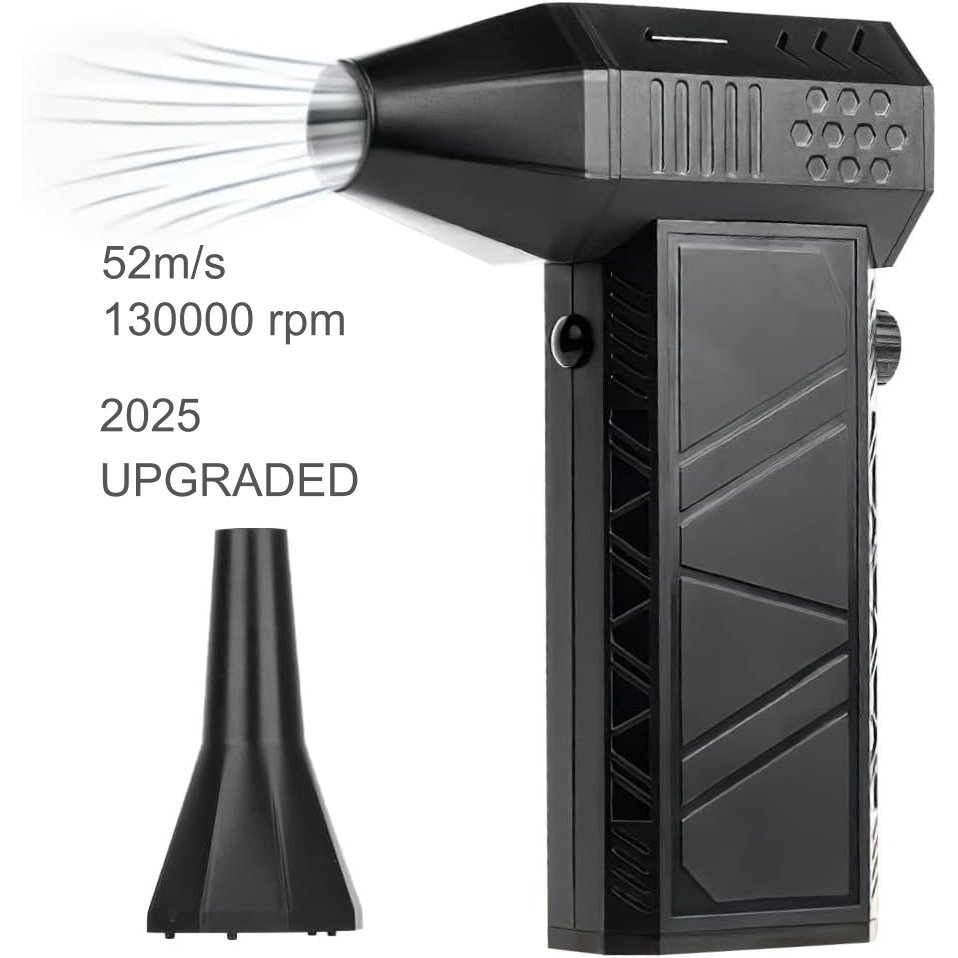 PPortable Turbo Fan 130,000 RPM, 8000mAh Battery, Fast Charge, 3 Modes ...