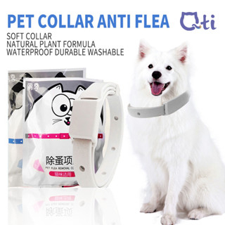 View of Qti Pet Cat Dog Collar Anti Tick Mite Flea Collar for Pet Kitten Puppy ...