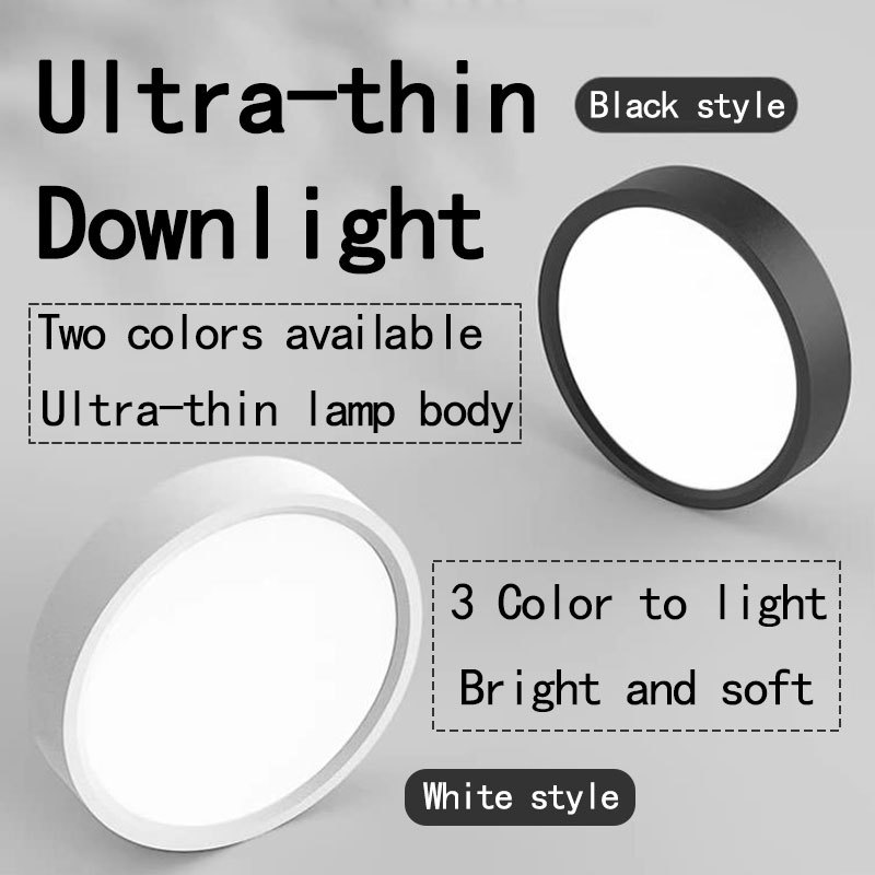 Downlight Ceiling Lights 3 Colors 5/7/10/12/15/18/24W LED Surface ...