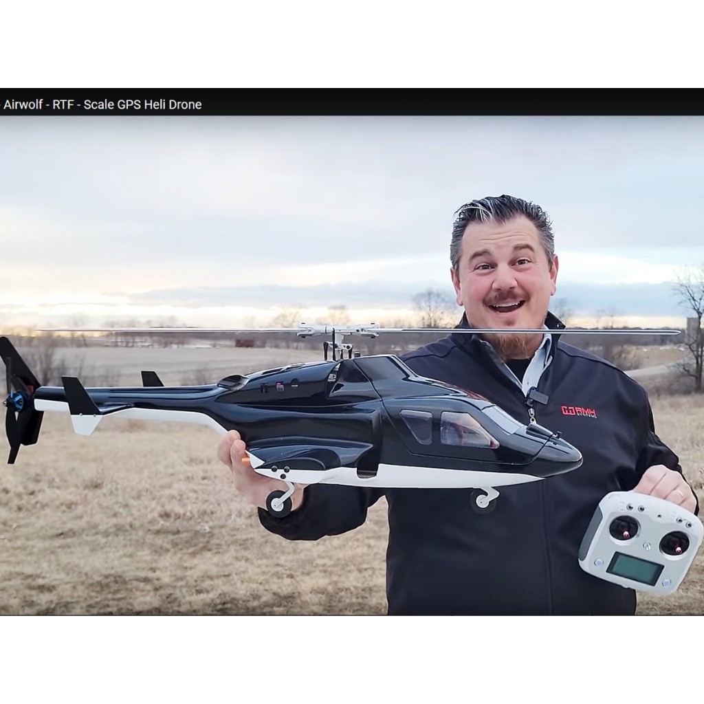 FlyWing - Airwolf - RTF - Scale GPS Heli Drone FLY WING Airwolf Scale ...