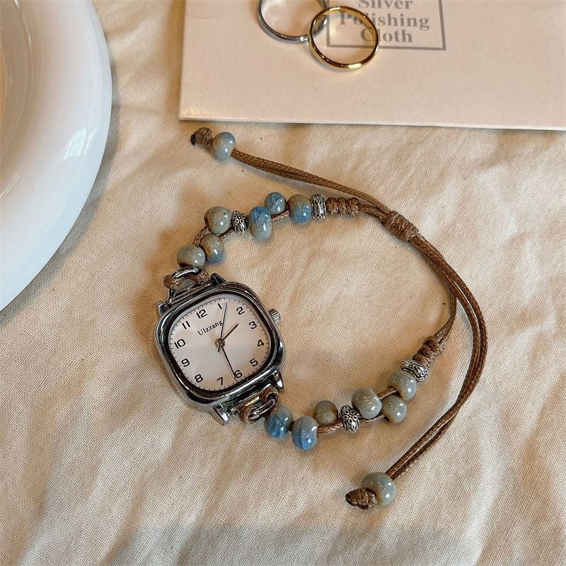 Elegant and Simple Chain Hand Rope Watch for Women INS Camellia Forest ...