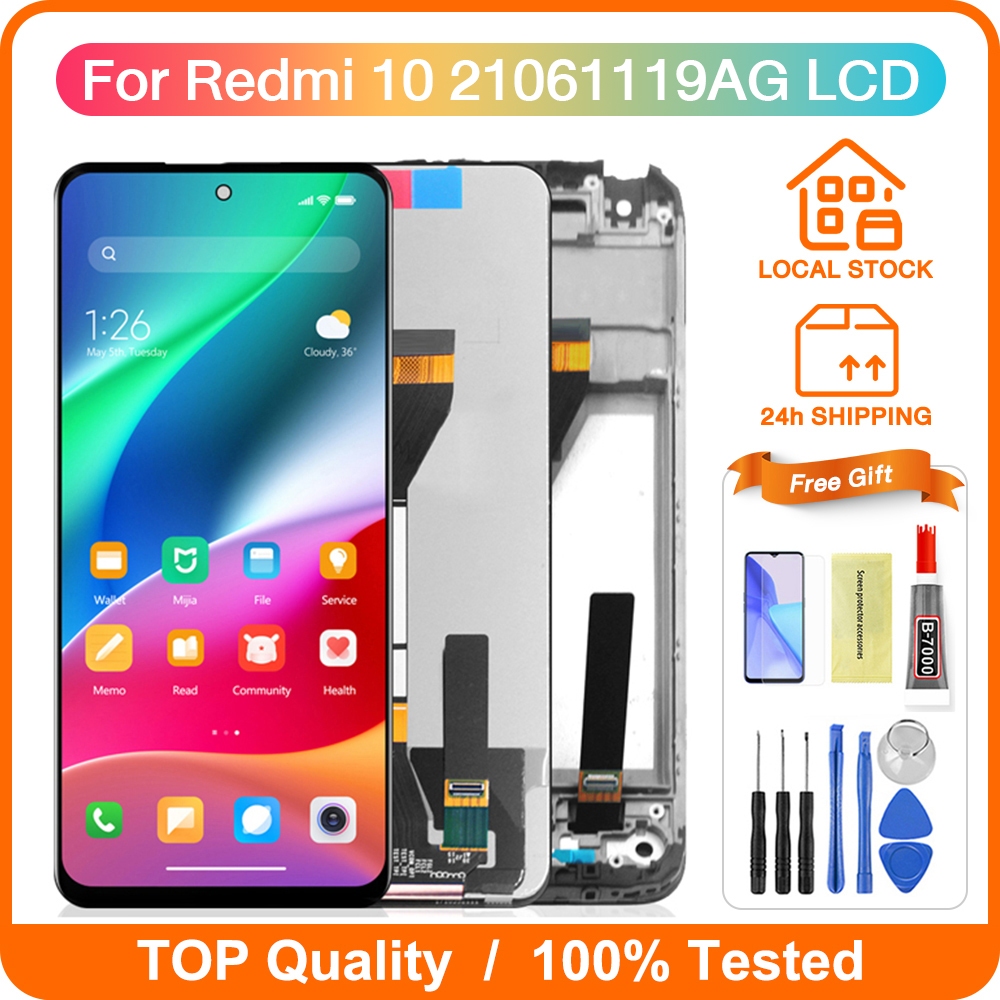 Redmi 10 Display Prezzo Schermo Xiaomi Redmi 10 Ricambio - Display Completo Con Touch, Modelli 21061119AG/DG/AL 10C LCD