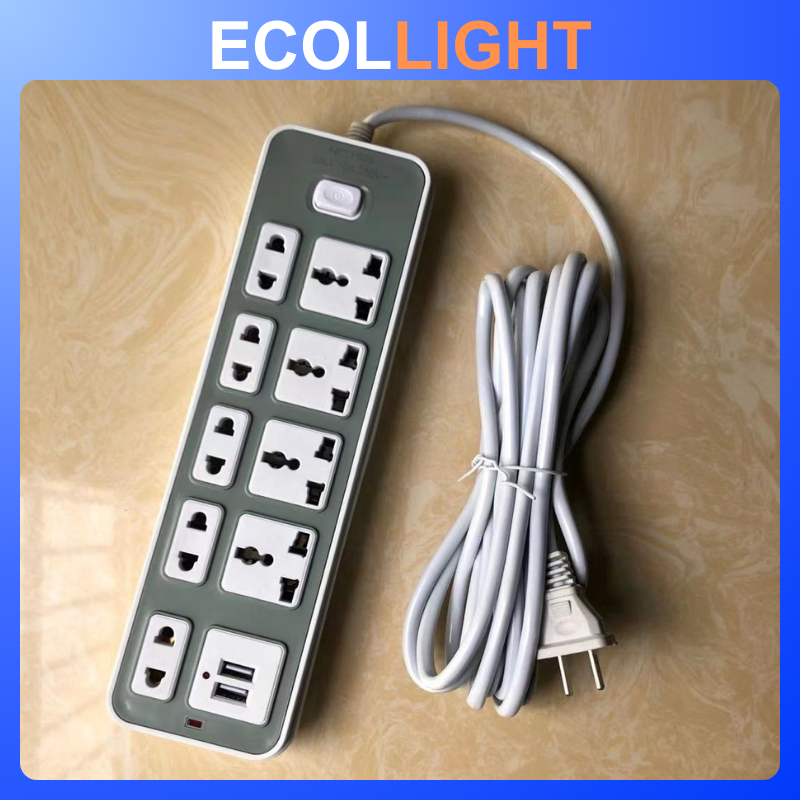Extension outlet with switch USB cable power supply with socket line ...