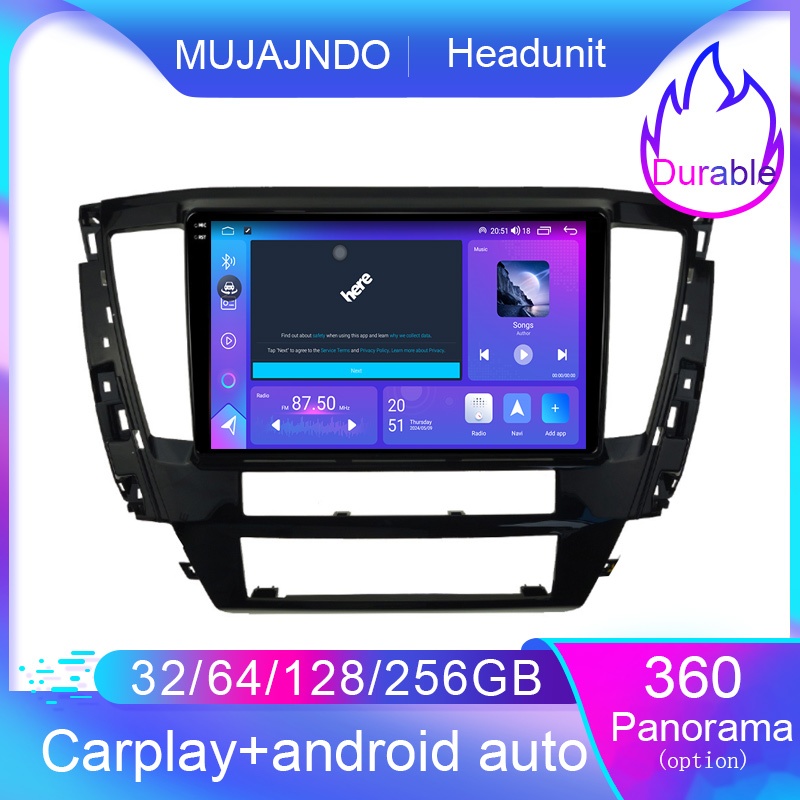MUJAJNDO 9inch android head unit for mitsubishi montero 2020-2023 ...