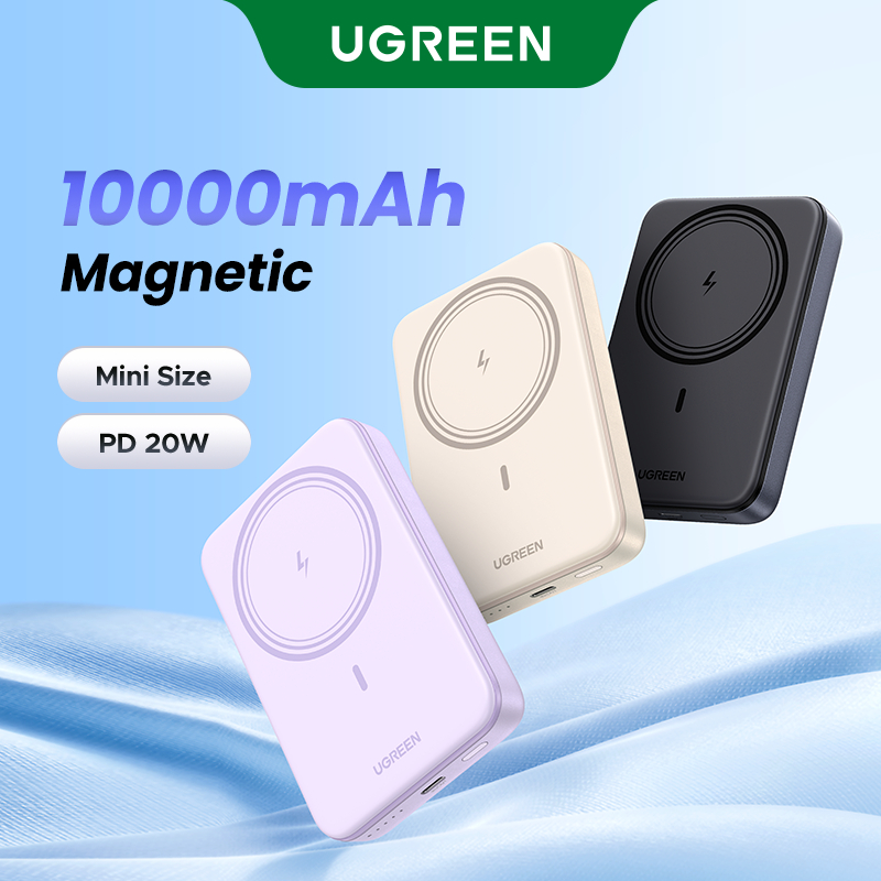 UGREEN 10000mAh/5000mAh Power Bank Magnetic Portable PD 20W Wireless Fast  Charging PowerBank for iPhone 17 Pro Max 14 13 12 Series